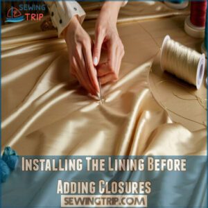 Installing The Lining Before Adding Closures