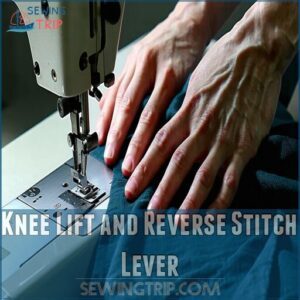 Knee Lift and Reverse Stitch Lever