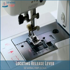 Locating Release Lever