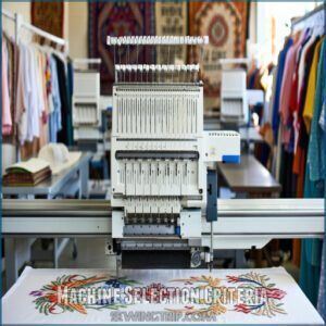 Machine Selection Criteria Machine Selection Criteria