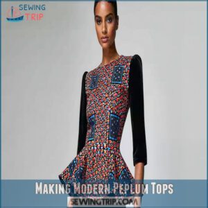 Making Modern Peplum Tops