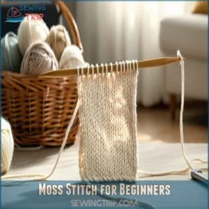 Moss Stitch for Beginners