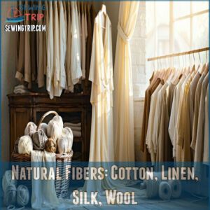 Natural Fibers: Cotton, Linen, Silk, Wool