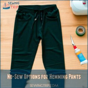 No-Sew Options for Hemming Pants