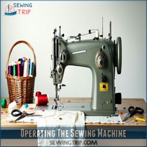 Operating The Sewing Machine