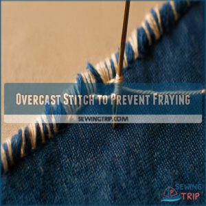 Overcast Stitch to Prevent Fraying