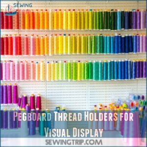 Pegboard Thread Holders for Visual Display