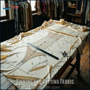 Pinning and Cutting Fabric