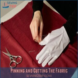 Pinning and Cutting The Fabric