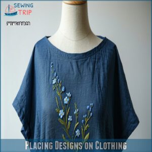 Placing Designs on Clothing