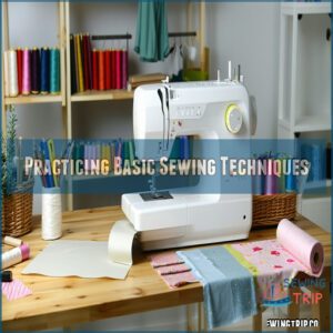 Practicing Basic Sewing Techniques