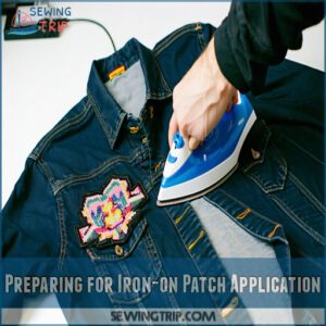 Preparing for Iron-on Patch Application