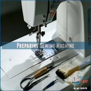 Preparing Sewing Machine