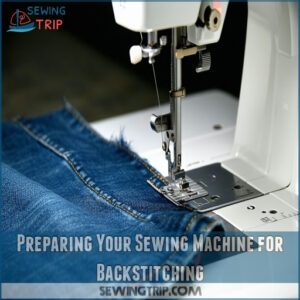 Preparing Your Sewing Machine for Backstitching