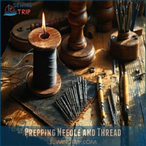 Prepping Needle and Thread