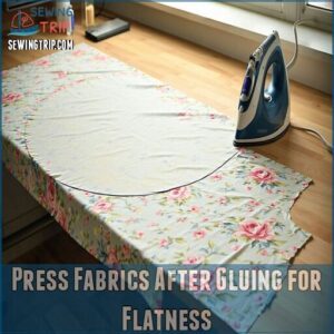 Press Fabrics After Gluing for Flatness