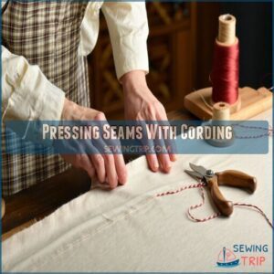 Pressing Seams With Cording