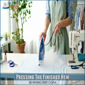 Pressing The Finished Hem