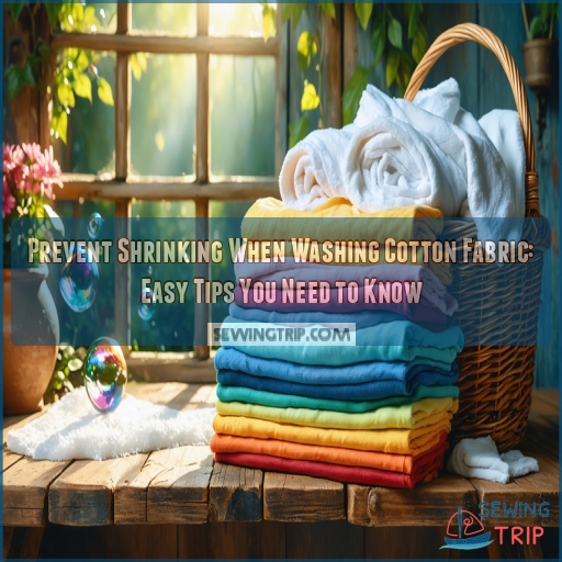 prevent shrinking when washing cotton fabric