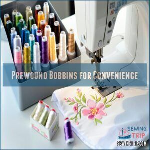 Prewound Bobbins for Convenience Prewound Bobbins for Convenience