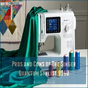 Pros and Cons of The Singer Quantum Stylist 9960