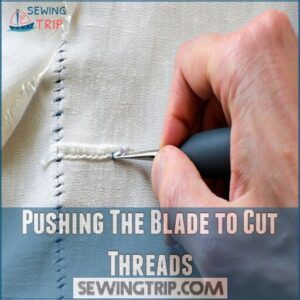 Pushing The Blade to Cut Threads