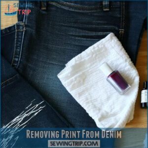 Removing Print From Denim