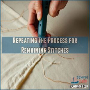 Repeating The Process for Remaining Stitches