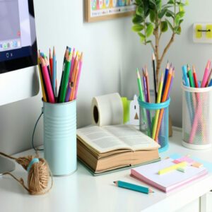 Repurposing Everyday Items for Stylish Desk Organizers