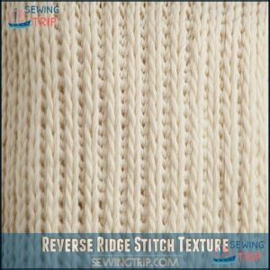 Reverse Ridge Stitch Texture