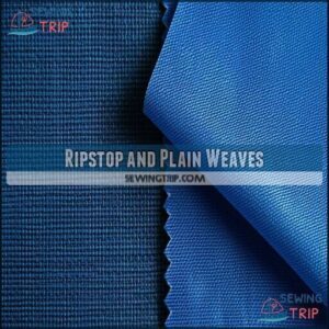 Ripstop and Plain Weaves