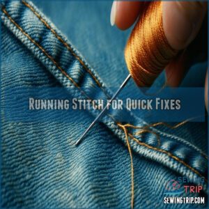 Running Stitch for Quick Fixes