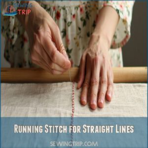 Running Stitch for Straight Lines