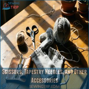 Scissors, Tapestry Needles, and Other Accessories