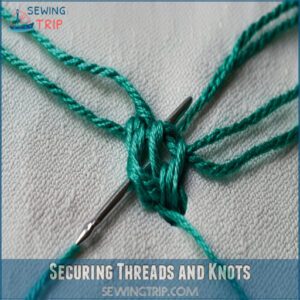 Securing Threads and Knots