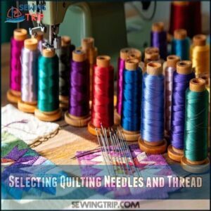 Selecting Quilting Needles and Thread