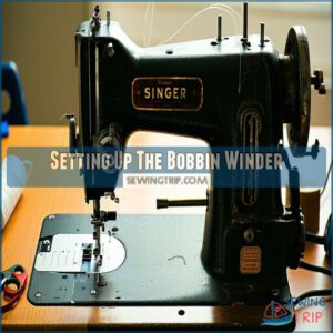 Setting Up The Bobbin Winder