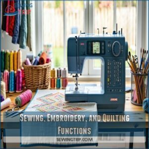 Sewing, Embroidery, and Quilting Functions