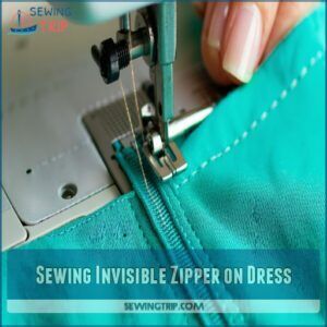 Sewing Invisible Zipper on Dress Sewing Invisible Zipper on Dress