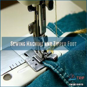 Sewing Machine and Zipper Foot