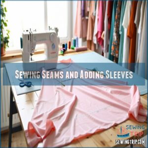 Sewing Seams and Adding Sleeves