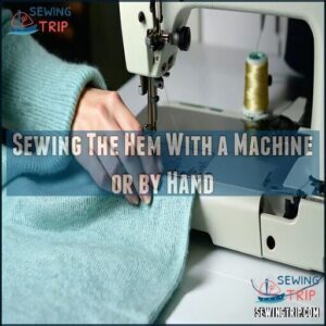 Sewing The Hem With a Machine or by Hand