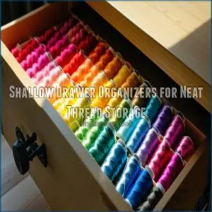 Shallow Drawer Organizers for Neat Thread Storage