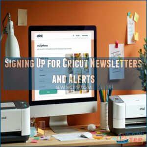 Signing Up for Cricut Newsletters and Alerts