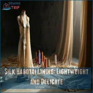 Silk Habotai Lining: Lightweight and Delicate