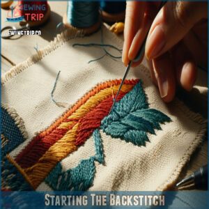 Starting The Backstitch