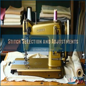 Stitch Selection and Adjustments