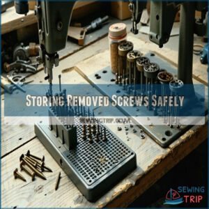 Storing Removed Screws Safely