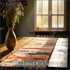 Table Runner With Tassels