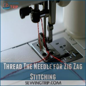 Thread The Needle for Zig Zag Stitching